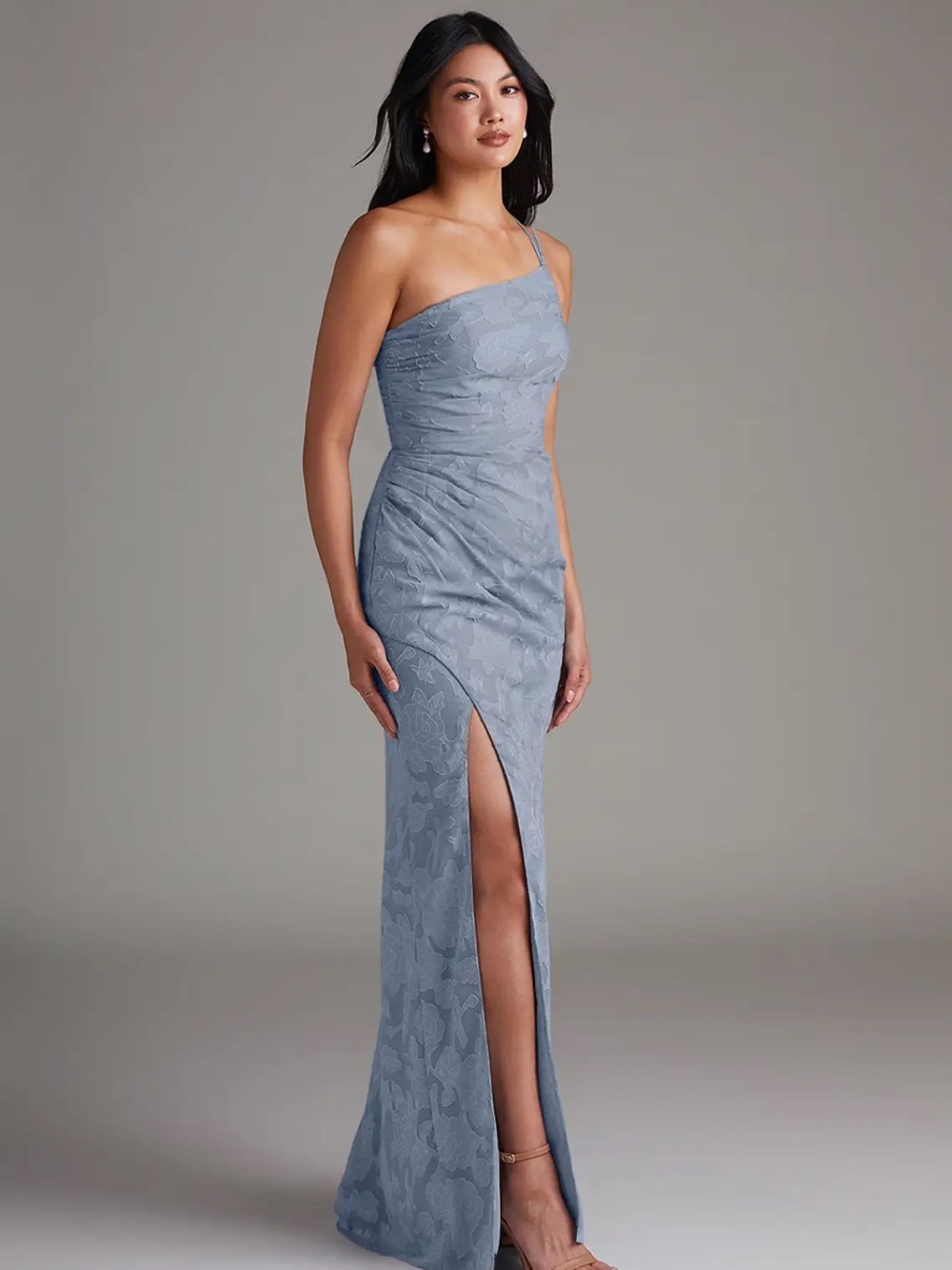 Azazie One Shoulder Teal Dress